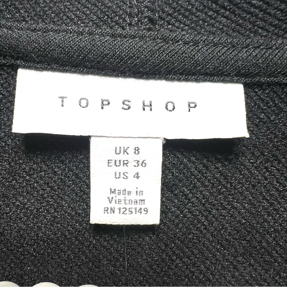 TOPSHOP Hoodie Sweatshirt Hybrid Floral Lace Asymmetrical Hem MIDI Dress Size 4 - Picture 11 of 14